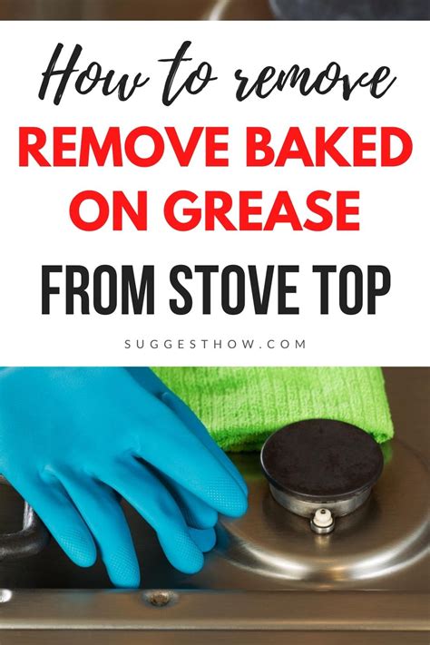 how to remove oil from stove burner
